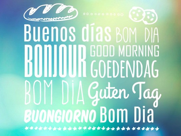 good morning multilingual typography 23 2147497462